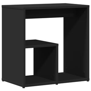 vidaXL Bijzettafel 50x30x50 cm spaanplaat zwart