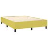 vidaXL Boxspring met matras en LED stof groen 140x190 cm