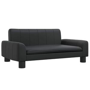 vidaXL Hondenmand 70x45x30 cm kunstleer zwart