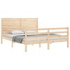 vidaXL Bedframe met hoofdbord massief hout 160x200 cm