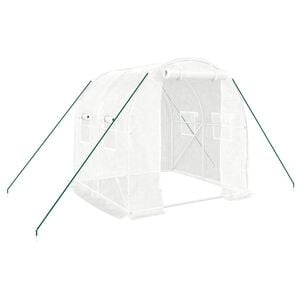 vidaXL Tuinkas met stalen frame 4 m&sup2; 2x2x2 m