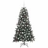vidaXL Kunstkerstboom met 300 LED Groen 180 cm PVC en Plastic en Staal