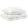 vidaXL Dekbed en Kussen Set 2 pcs 135x200 cm Zomer 140 GSM Wol Wit