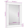 vidaXL Badkamerspiegel 50x70x2,5 cm massief acaciahout en glas