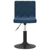vidaXL Eetkamerstoelen draaibaar 4 st fluweel blauw