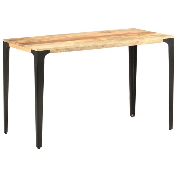 vidaXL Eettafel 120x60x76 cm massief mangohout