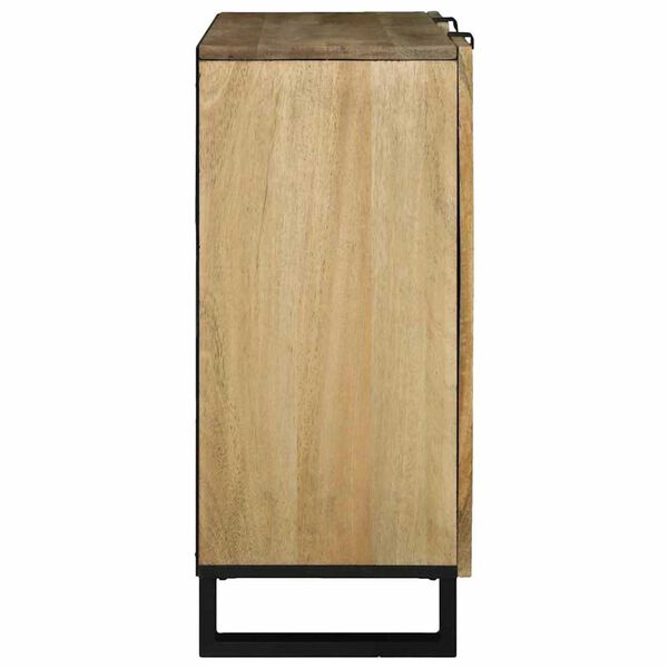 vidaXL Dressoir Bruin 90 x 33 x 75 cm massief mangohout