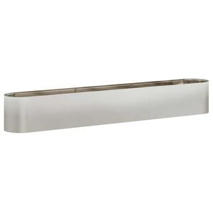 vidaXL Verhoogd Tuinbed Roestvrij staal 280 x 40 x 40 cm