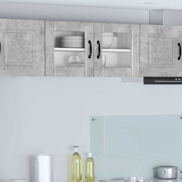 vidaXL Keukenkast Beton Grijs 80 x 31 x 40 cm Bewerkt hout