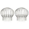 vidaXL Bladvanger voor goot 2 pcs Zilver 200 mm Roestvrij staal