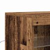 vidaXL LED Sideboard Oud Hout 181 x 37 x 67 cm Bewerkt hout