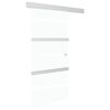 vidaXL Schuifdeur met zachte stops 90x205 cm ESG-glas en aluminium
