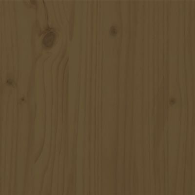 vidaXL Bedframe massief hout honingbruin 140x200 cm