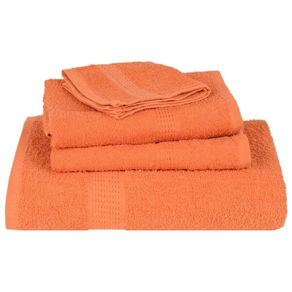 vidaXL Washandjes 4 st FROGN 30x30 cm 100% katoen oranje