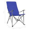 vidaXL Campingstoelen inklapbaar 2 st blauw
