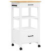 vidaXL Keukentrolley MONZA 48x40x88,5 cm massief grenenhout