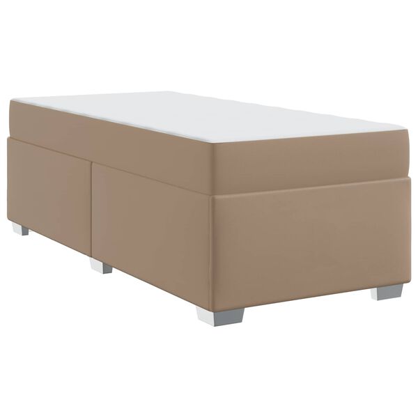 vidaXL Bedframe met matras Cappuccino 90 x 200 cm Stof