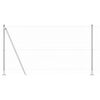 vidaXL Afrasteringspaal Zilver 10 x 1,2 m (50 mm gaas) Staal
