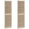 vidaXL Kastdeur 2 pcs Naturel 201 x 2,1 x 59,5 cm Massief grenenhout
