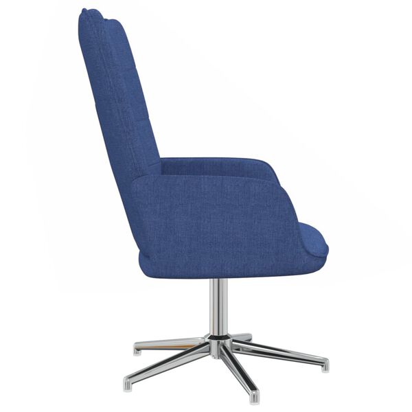 vidaXL Relaxstoel stof blauw