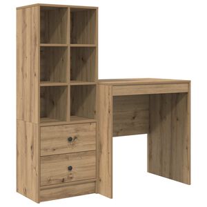vidaXL Bureau Artisan Eiken 115,5 x 50 x 127 cm 2 st