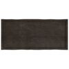 vidaXL Tafelblad natuurlijke rand 140x60x(2-6)cm eikenhout donkerbruin