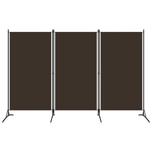 vidaXL Kamerscherm met 3 panelen 260x180 cm bruin