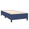 vidaXL Boxspring met matras stof blauw 90x190 cm