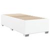 vidaXL Boxspring met matras kunstleer wit 80x200 cm