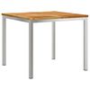 vidaXL Buiten eettafelset 3 pcs Bruin Massief Teakhout