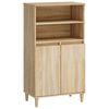vidaXL Hoge kast 60x36x110 cm bewerkt hout sonoma eikenkleurig