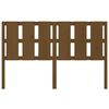 vidaXL Hoofdbord 155,5x4x100 cm massief grenenhout honingbruin