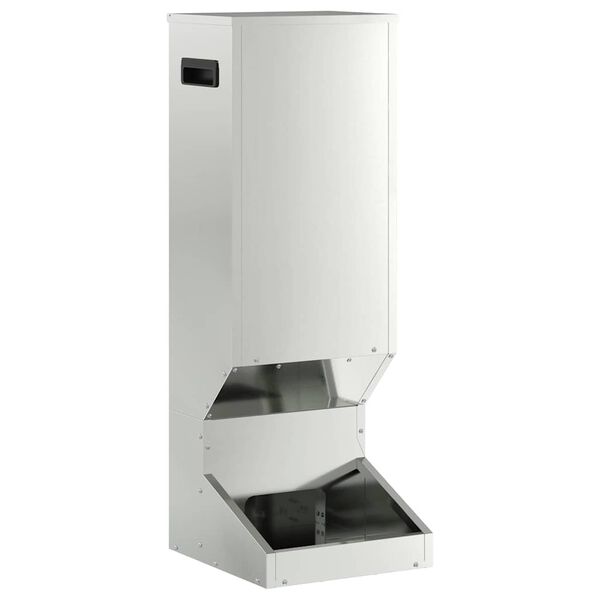 vidaXL Hertenvoerbak Zilver 28 x 30 x 80 cm Gegalvaniseerd staal