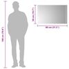 vidaXL Badkamerspiegel LED 80x50 cm
