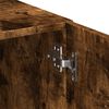 vidaXL Opbergkast 80x42,5x225 cm bewerkt hout gerookt eikenkleur