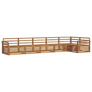 vidaXL Buiten bankenset 6 st Naturel