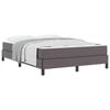 vidaXL Bedframe met matras Grijs 160 x 200 cm Stof