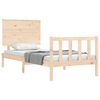 vidaXL Bedframe met hoofdbord massief hout
