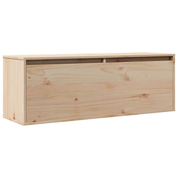 vidaXL Wandkast 100x30x35 cm massief grenenhout