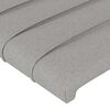 vidaXL Boxspring met matras stof lichtgrijs 120x200 cm