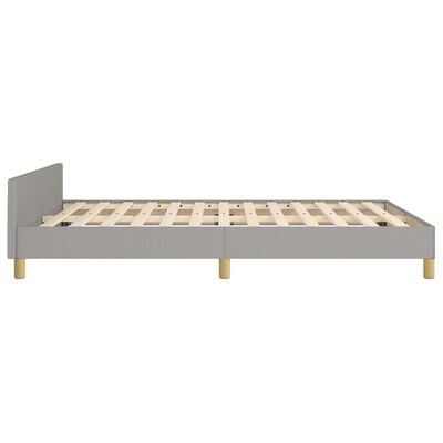 vidaXL Bedframe zonder matras stof lichtgrijs 140x190 cm