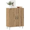 vidaXL Dressoir 69,5x34x90 cm bewerkt hout artisanaal eikenkleur