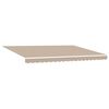 vidaXL Inklapbaar Zonnescherm Beige 450 &times; 300 cm Polyester en Metaal
