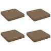 vidaXL 4-Piece Zitkussens VUGHT 4 pcs 100% Polyester Taupe