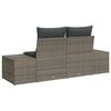 vidaXL Tuinbank Grijs 123 x 62 x 69cm poly rattan