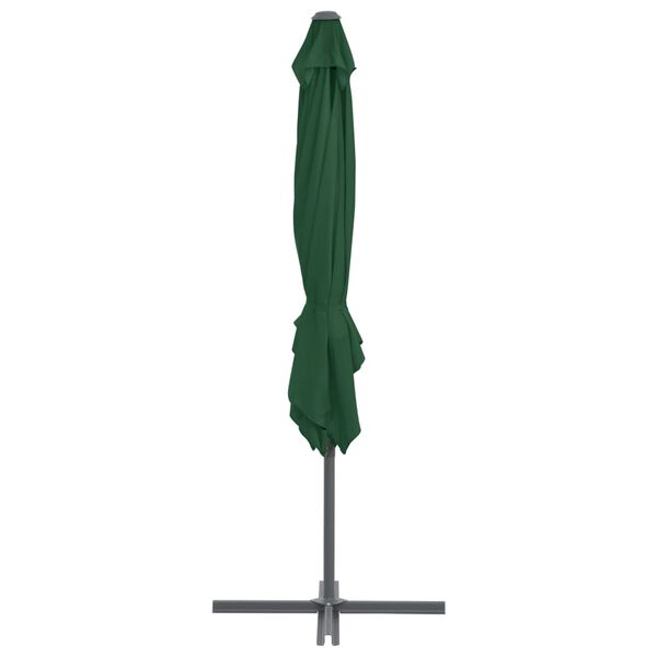 vidaXL Parasol met draagbare voet groen