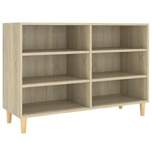 vidaXL Dressoir 103,5x35x70 cm bewerkt hout sonoma eikenkleurig