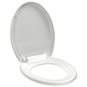 vidaXL Toiletbril soft-close met quick-release ontwerp wit
