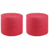 vidaXL Jute Touw 2 pcs Rood 100% Tossa jute