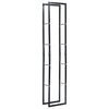 vidaXL Haardhoutrek 40x25x200 cm staal zwart
